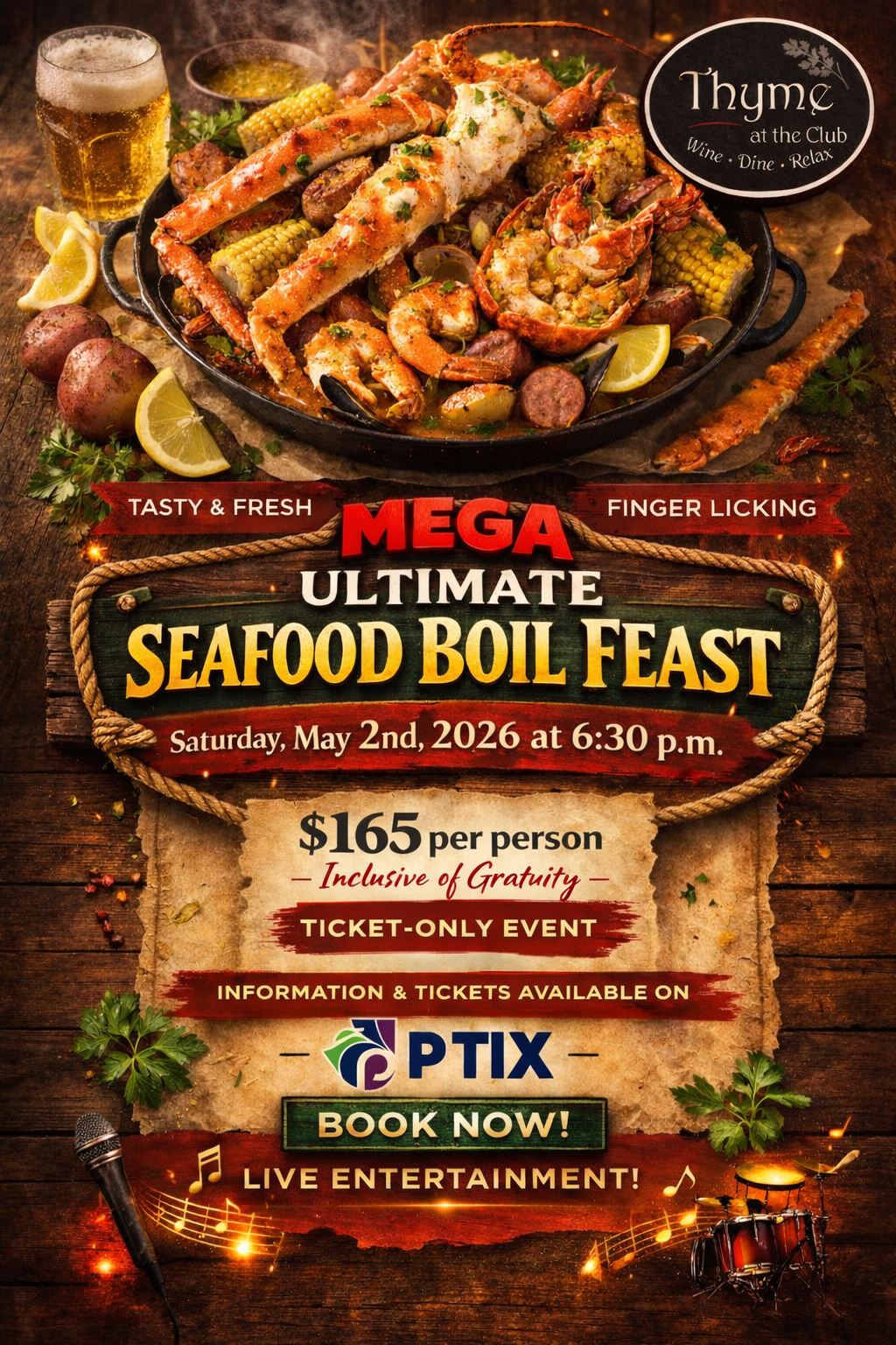 Thyme’s Mega Seafood Feast